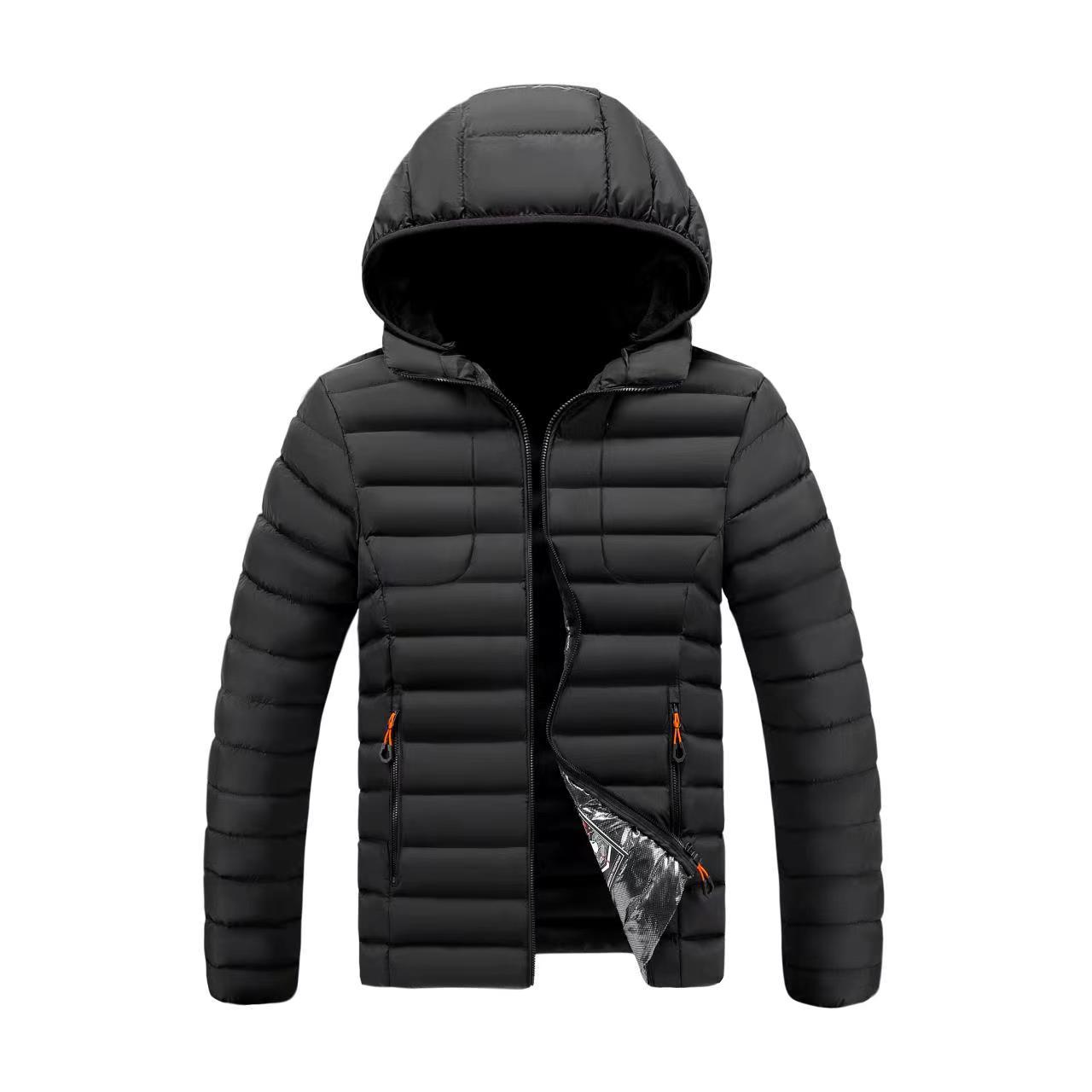 Abrigo acolchado de algodón transfronterizo abrigo de hombre invierno 2023 ropa de algodón color sólido engrosado forro polar Abrigo acolchado de algodón Comercio exterior Abrigo acolchado de algodón al por mayor