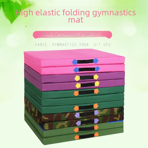 Factory Wholesale Folding Mat Gymnastics Mat Yoga Dance Mat Fitness Mat Thickened Sit-up Sponge Mat Skill Mat