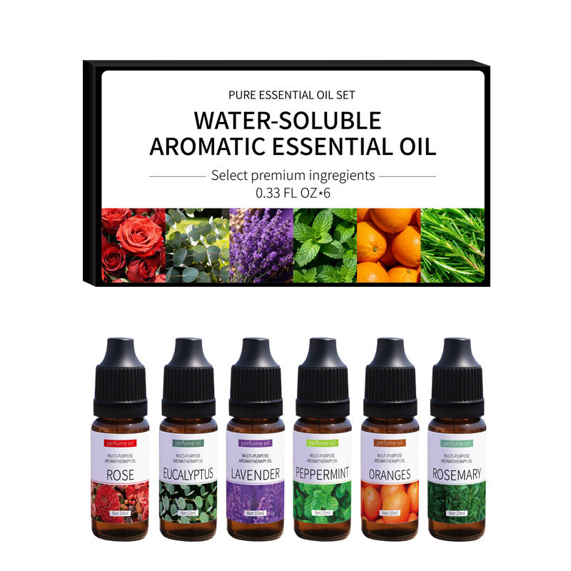 跨境香薰精油套盒多味道室内加湿器香薰机水溶性批发植物萃取