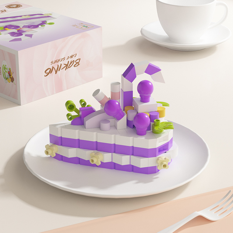 レゴケーキ人形動物微粒子パズル組み立てビルディングブロックおもちゃデスクトップ装飾品女の子卸売と互換性があります|undefined