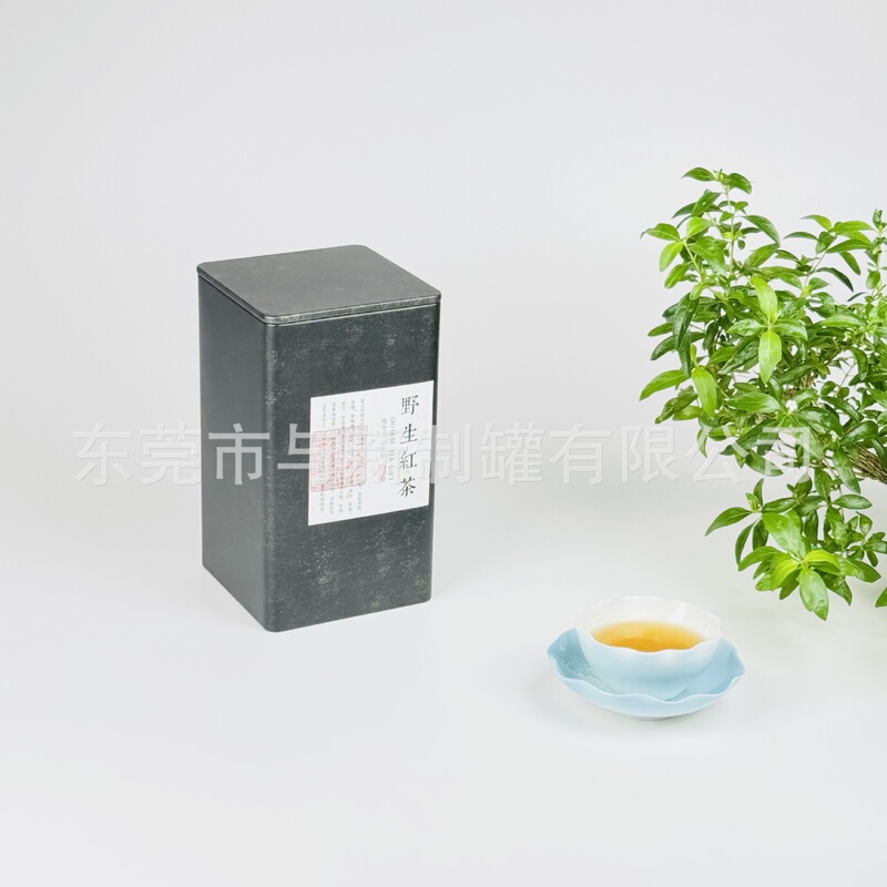 85mm纯色茶叶罐通用马口铁铁罐密封空盒长方形茶叶铁盒包装现货|undefined