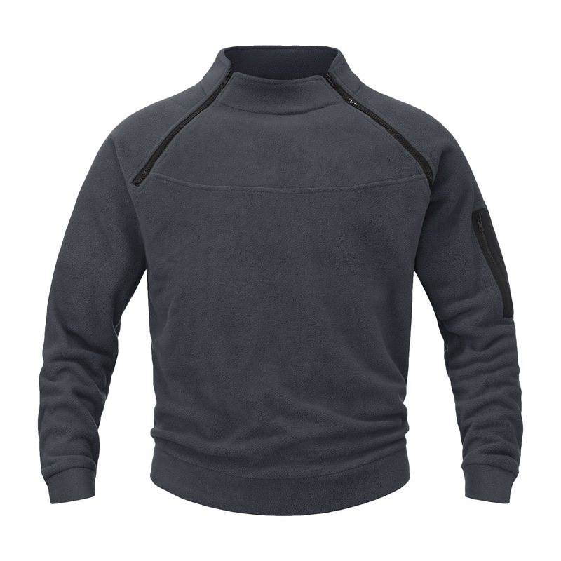 Cross - Border European Yard Autumn and winter half zip Guard skin Long Sleeve funda Head shake Plum Blazer Men European and American Sports and Leisure