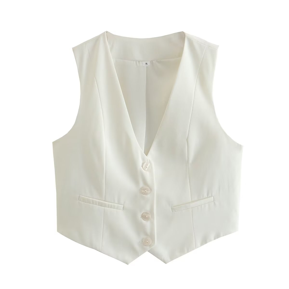 Women's Streetwear Solid Color Vest display picture 7