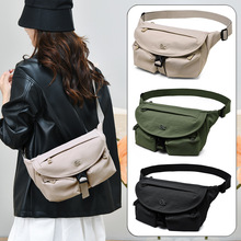 时尚百搭斜挎包韩版时尚上班通勤单肩包男女邮差包多功能背包胸包