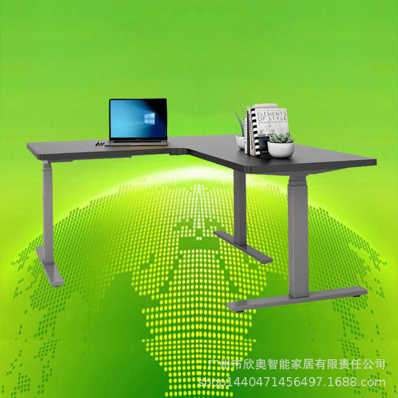Corner Electric Adjustable Table Corner Computer Table Desktop Modern L-Shaped Standing Desk Adjustable Table Frame Desk