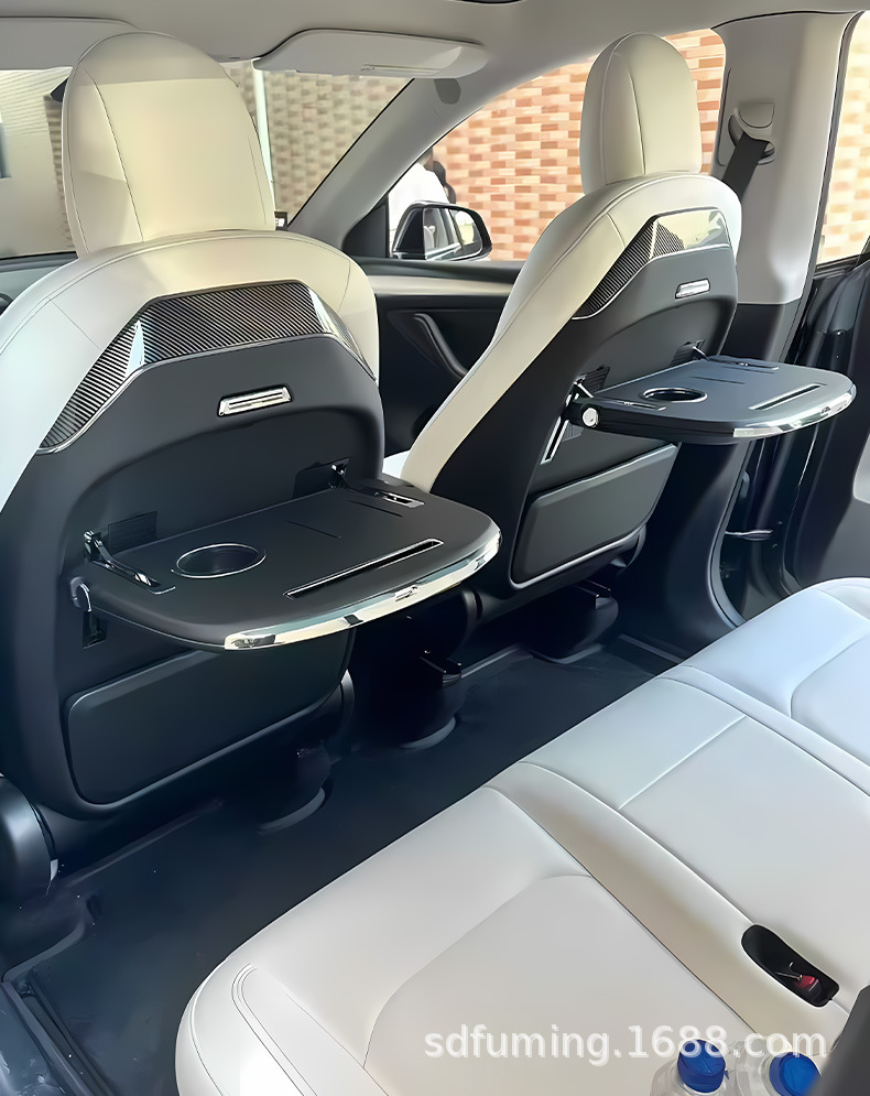 Suitable for Tesla Model Y/Model 3 Car Rear Seat Folding Computer Table Car Modification Accessories