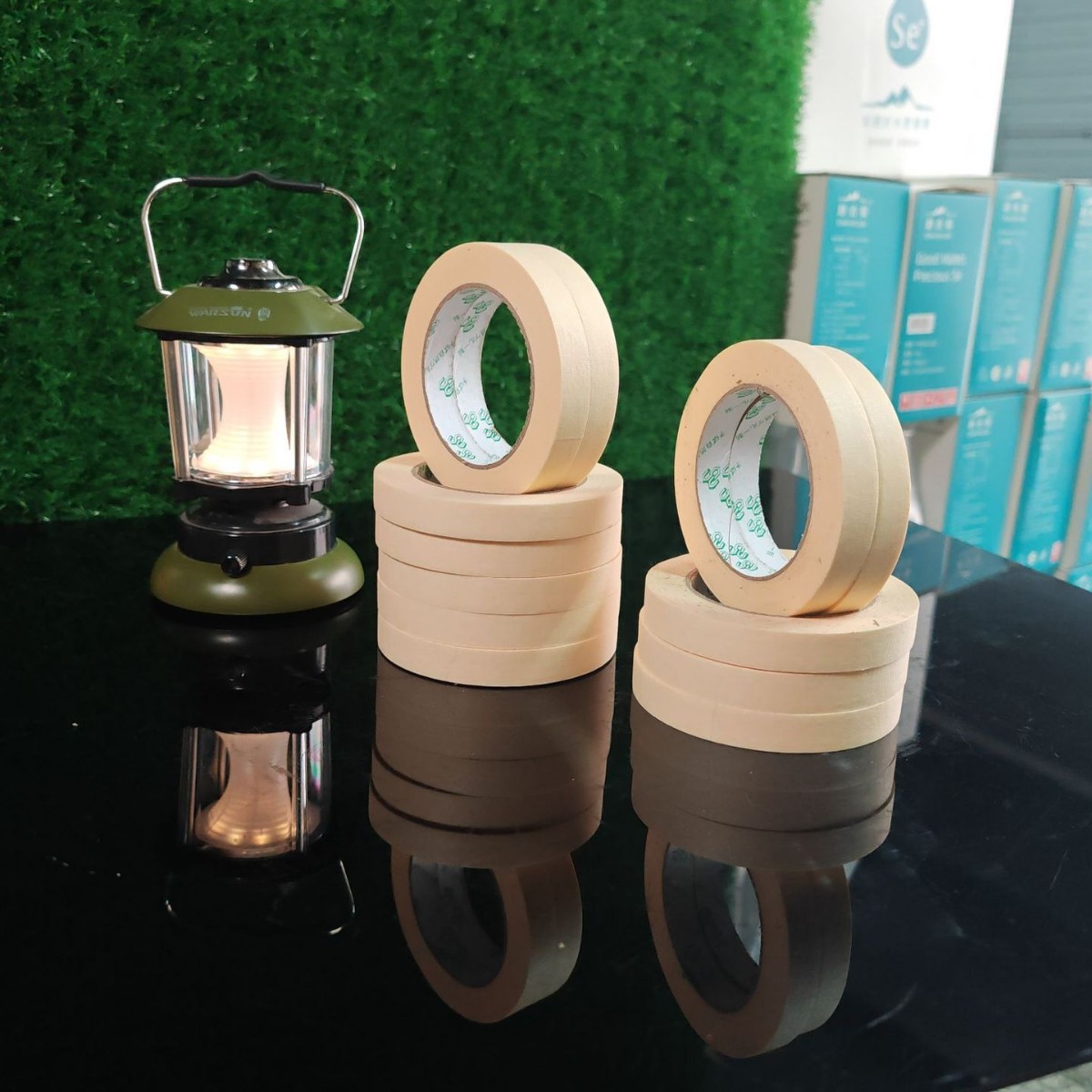 美纹纸胶带批发 遮蔽胶带 喷漆装潢可书写纸胶带16CM*50米包邮