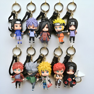 Naruto Hand-made Model Trendy Play Naruto Sasuke Cartoon Keychain Car Ornaments Boys Pendant Jewelry