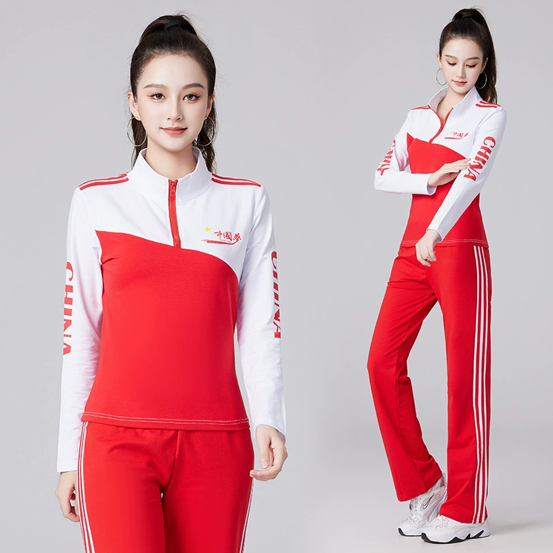 Dancing Dance Костюм в китайском стиле Женская одежда с короткими рукавами Танцевальная одежда