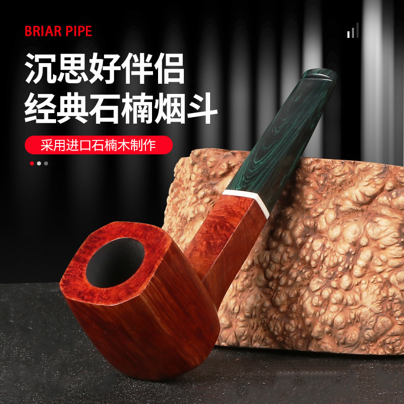 Classic Judge Briar Wood Pipe Campberland Pipe Handle Straight Hand-Polished Tobacco Pipe Handmade Toys