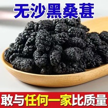 新鲜桑葚干新疆黑桑椹干不含糖新货野生大果免洗无沙即食泡茶泡酒