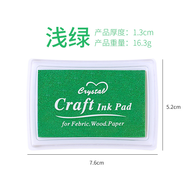 Gran cuadrado monocromo cóncava cintura 15 color inkpad sello al por mayor suministros de dibujos animados DIY pequeños accesorios 15 impresión en color aceite