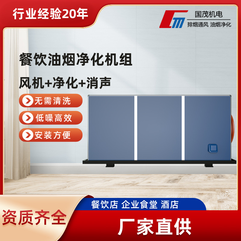 厂家直供 油烟净化器 餐饮商用厨房饭店油烟净化一体机组应用广泛