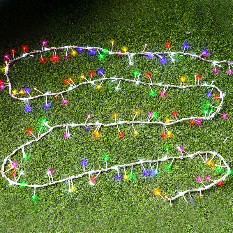 LED flujo de lámpara de luz de color de vacaciones lámpara de lámpara de luz intermitente impermeable lámpara de Navidad cálida estrella de boda lámpara de decoración