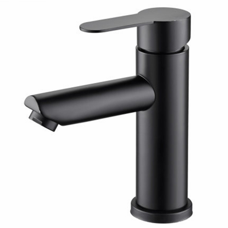 Lavabo caliente y fría del grifo de acero inoxidable baño grifo de baño lavabo solo grifo frío válvula mezcladora