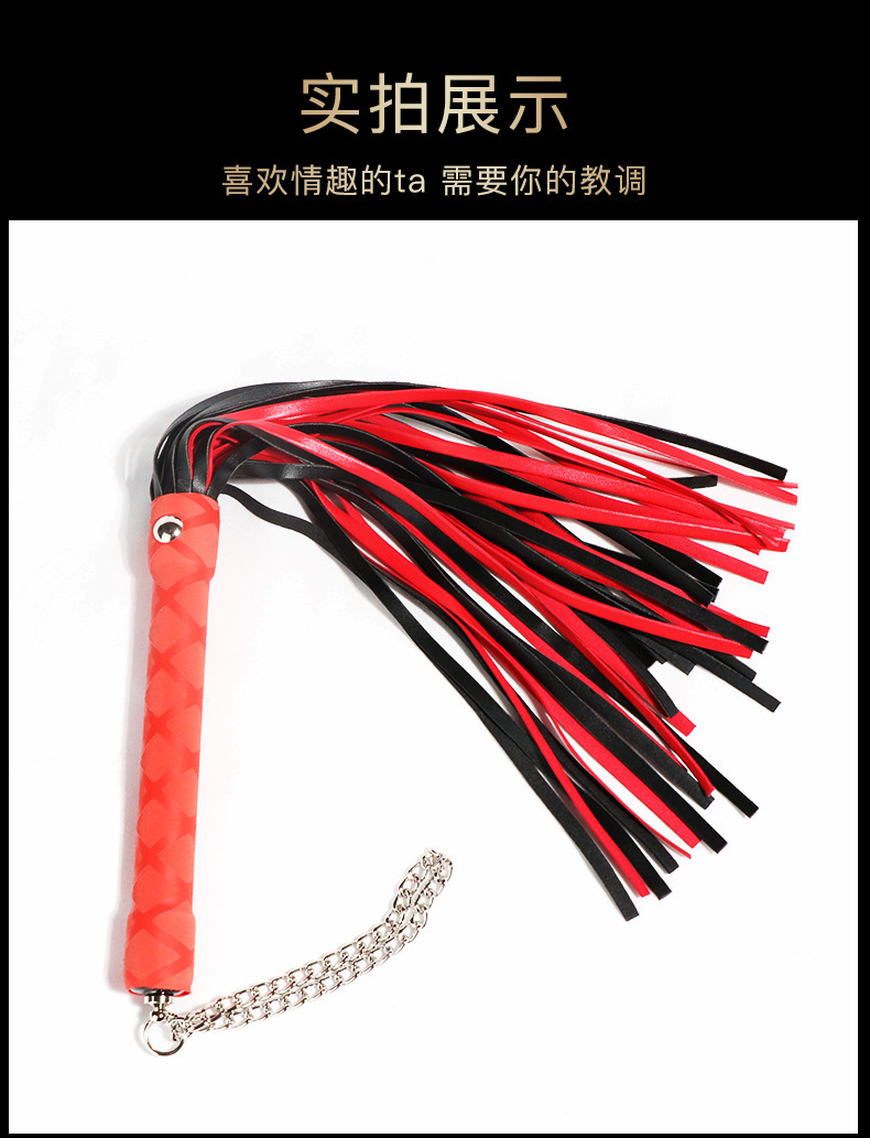 Adult Couple Bondage Kit with Whip, Handcuffs, Mouth Ball and Nipple Clamps — detail image 15