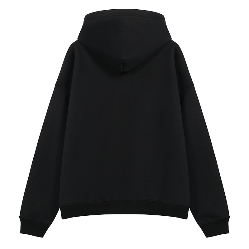 High Street FAR.ARCHIVE flash Limited letters oscuro impreso hombres y mujeres sueltos suéter con capucha casual moda