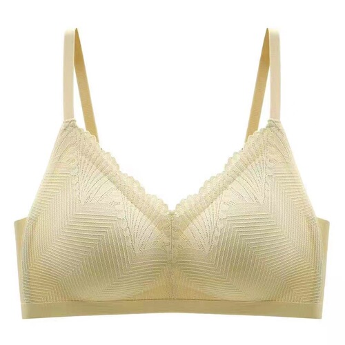 New style latex strap vibrating heart lingerie lace seamless sports sleep bra push-up comfortable