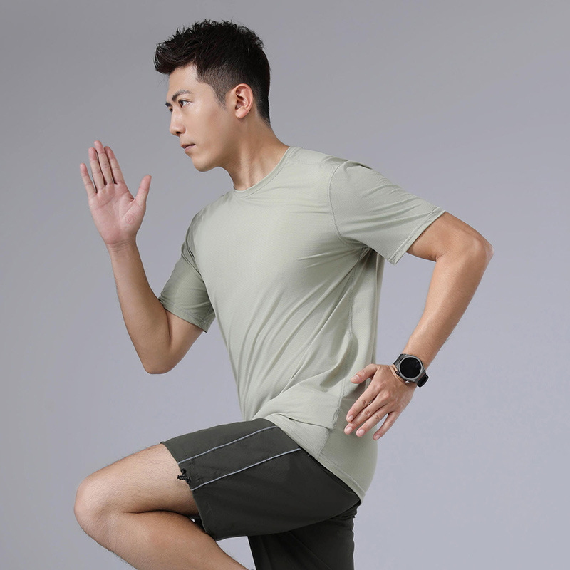 Quick dry breathable base body-friendly summer sports solid color…