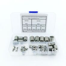 跨境爆款 60pcs 304不锈钢钢丝螺套M3-M12钢丝牙套组合