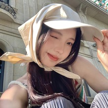 Jennie同款速干头巾绑带鸭舌帽女户外护颈防颈帽露营帽子透气速干