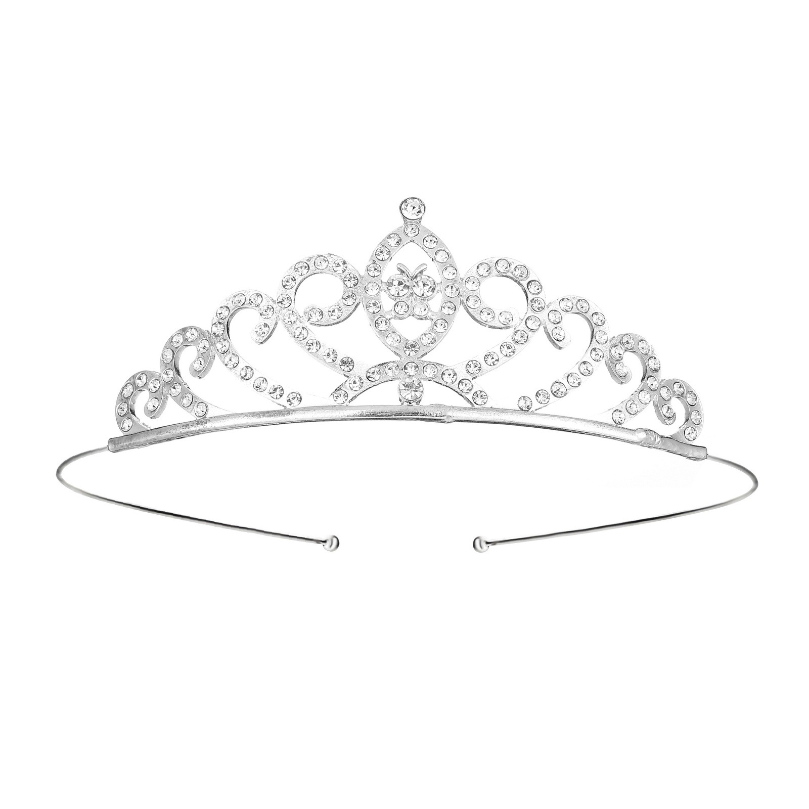 Diadema con Corona de Princesa Infantil de Metal Galvanizado para Cumpleaños y Fiestas image 23