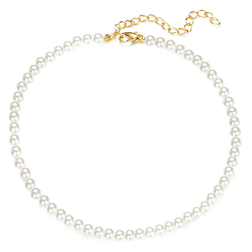 Kang Zhishang Western and Eastern Freshwater Pearl Necklace for Women, Instagram Style Simple and Fresh Pearl Choker Bone Chain