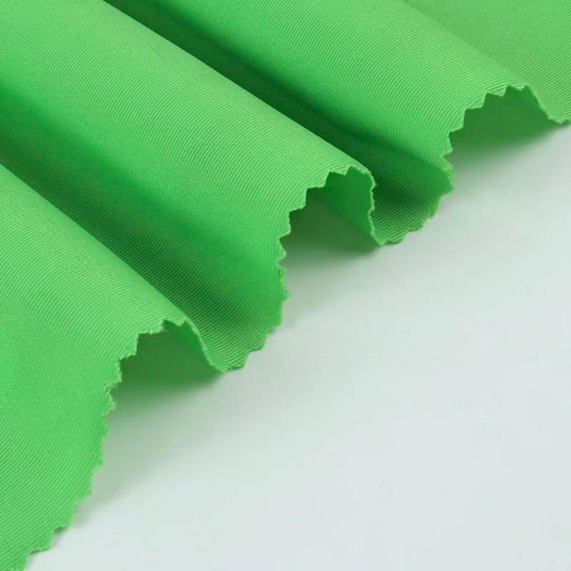 Tejido elástico de poliéster semi-luz lyca alta elasticidad resistente al desgaste suave y cómodo traje de baño traje de baño tela deportiva de yoga image 6