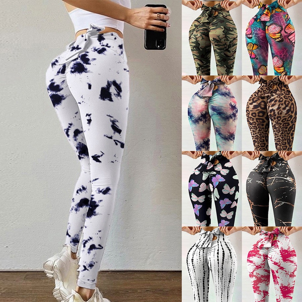 Women's Sports Printing Polyester Printing Active Bottoms Leggings display picture 2