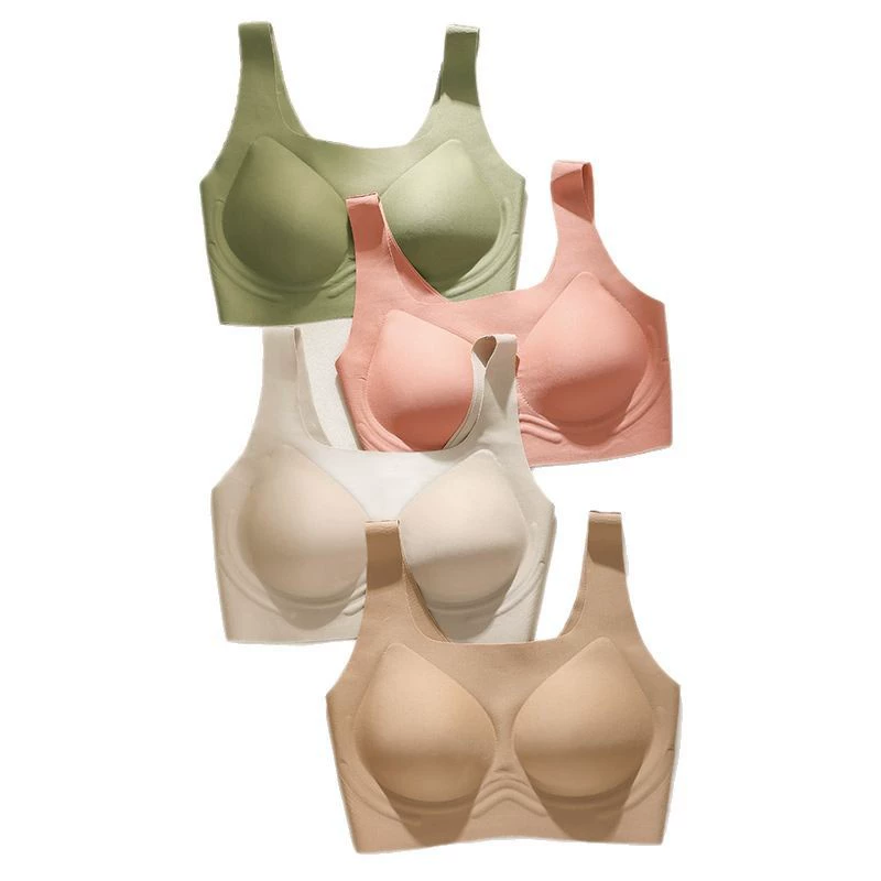 欧婷思 Invisible thin breathable underwear, supporting push up bra, wireless bra, bra top
