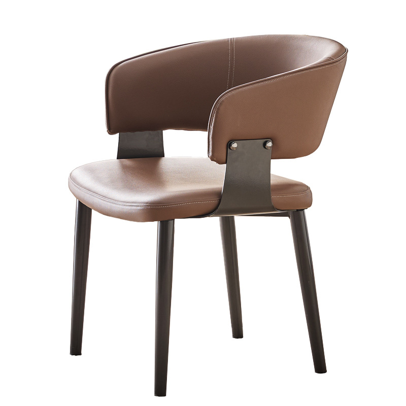 Silla de comedor de lujo ligera italiana, silla de comedor en casa, silla de comedor nórdica moderna, silla de comedor de hotel