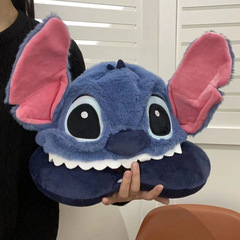 睡眠かわいいステッチ漫画 U 字型枕フード付き昼寝ネックプロテクタークリエイティブネックピロー昼休み誕生日ギフト