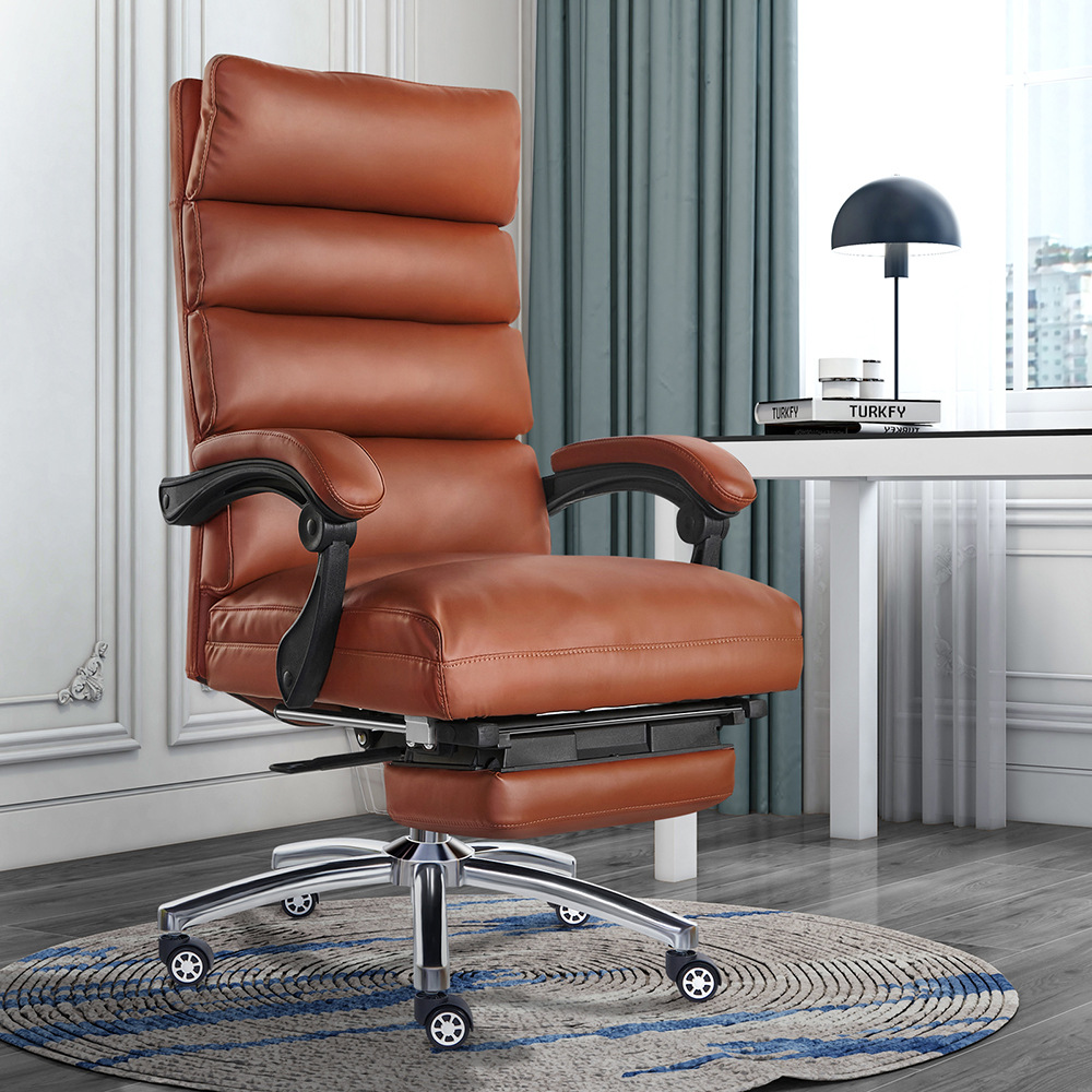 HJ502B2新品現(xiàn)貨一件代發(fā)西皮辦公椅一體式躺椅辦公午休大班椅子