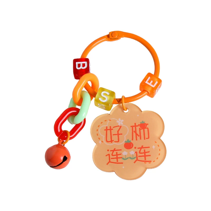 Brand creative acrylic protective amulet, keychain, transparent pendant, bag decoration, decorations