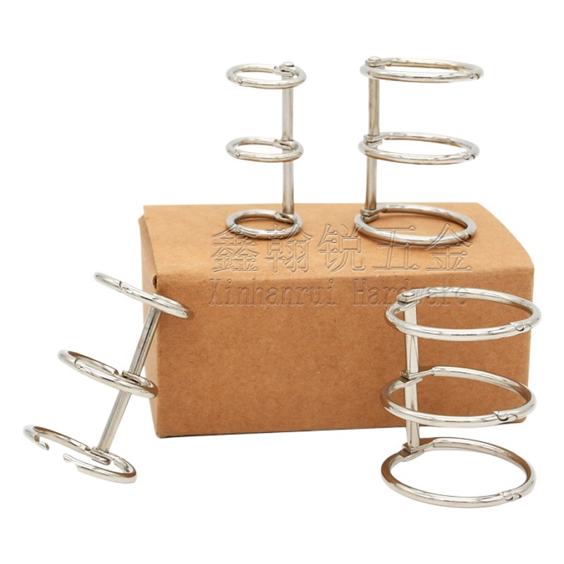 Cross-Border Supply of Silver Three-Hole Calendar Rings, Metal Calendar Binding Rings, DIY Notebook Three-Hole Binder Rings