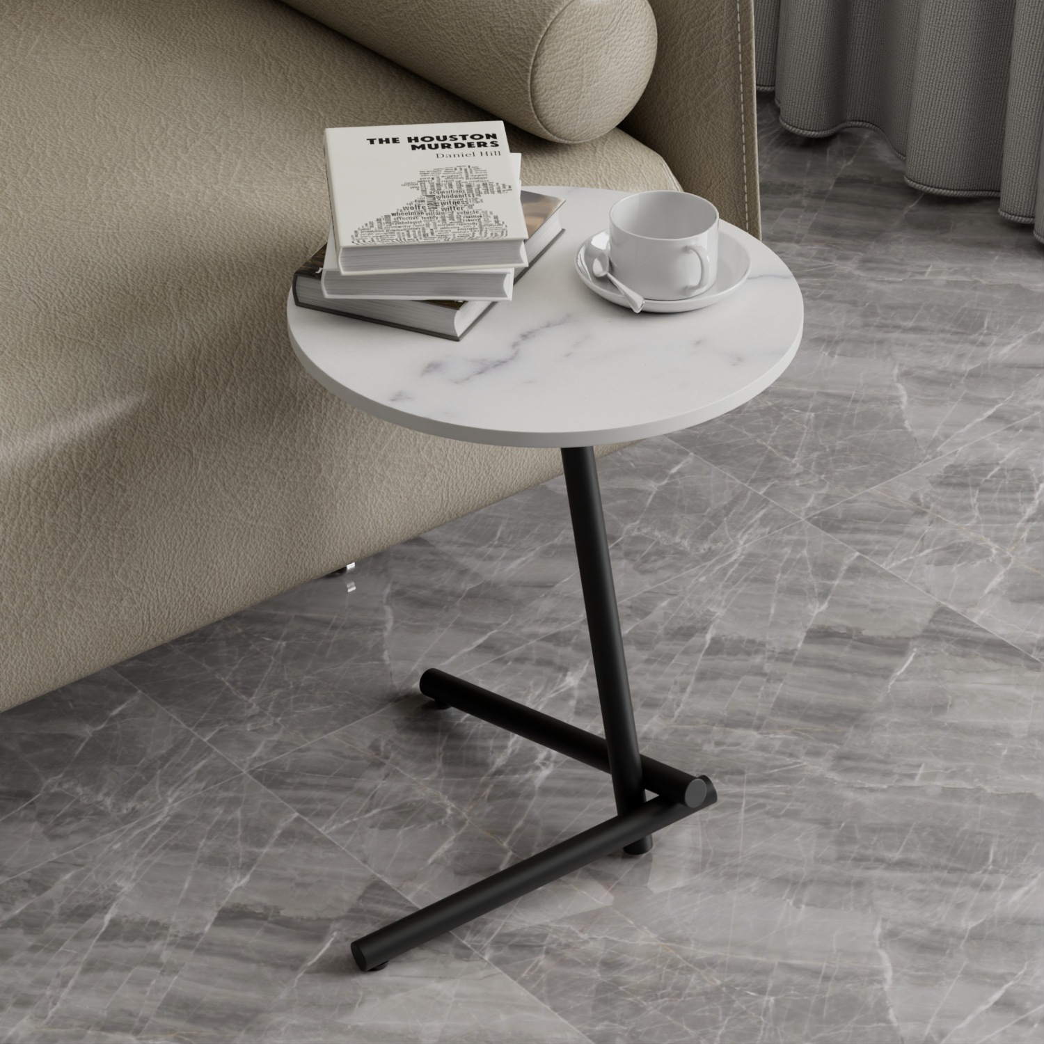 Sofa rock board small coffee table side a few simple home bedside table living rooms, a few round tables, balcony Euogojiao