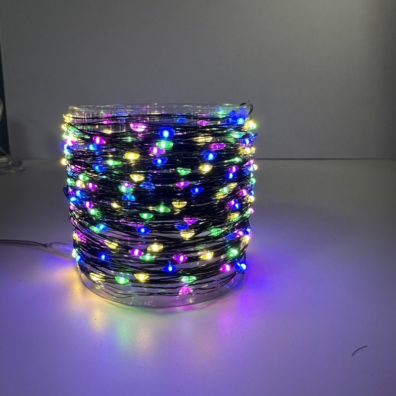 越境LEDストリングライト卸売 USB銅線ライト 室内クリスマス飾りライト 星型ライト カーテンストリングライト|undefined