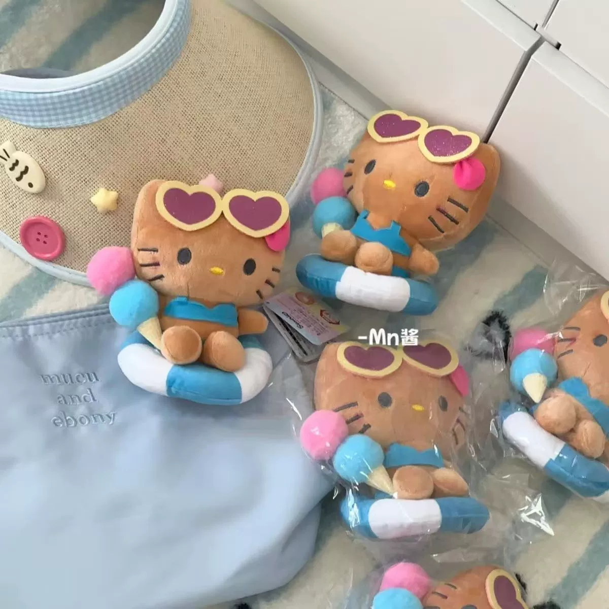 Новый стиль милый гавайский черный кожаный KT кошка подвеска Kitty плюшевая кукла подвеска мультфильм брелок подвеска