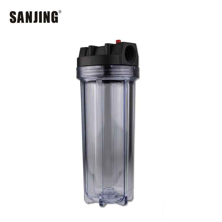 Botella de filtro de grasa mediana de 10 pulgadas Hebilla interior americana 4 puntos 6 puntos Cartucho de filtro de gran diámetro de 1 pulgada engrosado COMO filtro transparente en stock