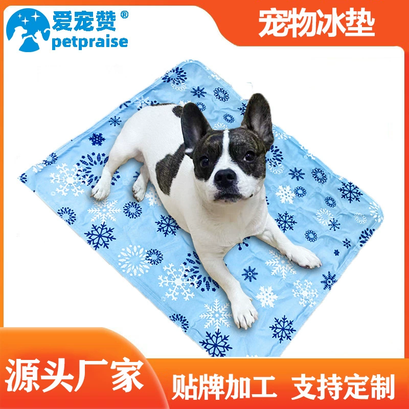 Оптовые индивидуальные летние охлаждающие подстилки для питомцев, гелевые охлаждающие подушки, дышащие охлаждающие коврики для вольеров, трансграничные охлаждающие подстилки