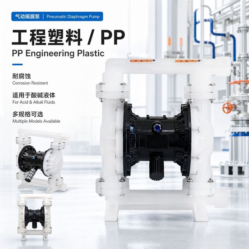 Pneumatic Diaphragm Pump High Performance Water Pump Corrosion Resistant Acid Alkali Pump Pump Glue Engineering High Pump Home