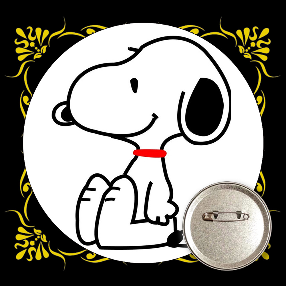 Snoopy bar transfronterizo insignia broche de estaño metal medallas conmemorativas anime periferia al por mayor