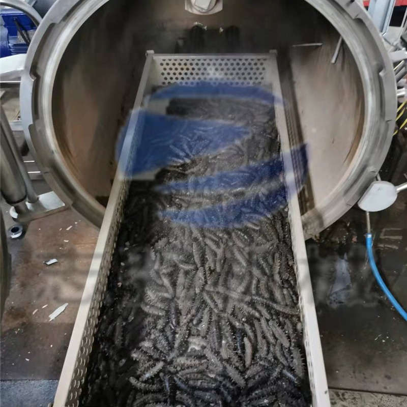 福建即食海参高温负压蒸煮锅 增加弹性口感好 海参熟食加工设备厂