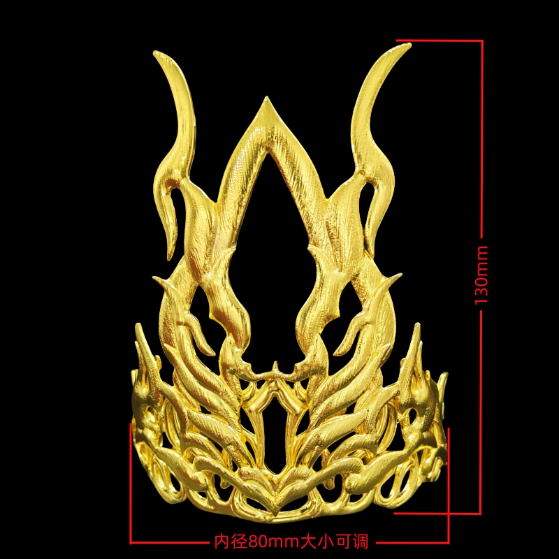 ancient wind bouncing DIY men's crown c -shaped half -crown hanfu head crown ancient wind wind model electric polysis