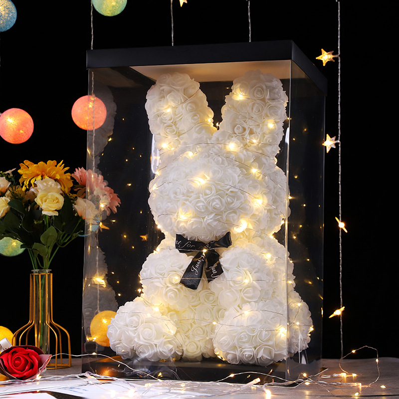 Realistic rabbit for St. Valentine's Day