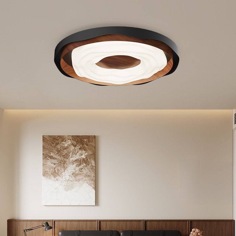 Lámpara de techo de dormitorio, estilo antiguo francés, patrón de nogal, galletas creativas, dormitorio principal, habitación de libro, lámpara led