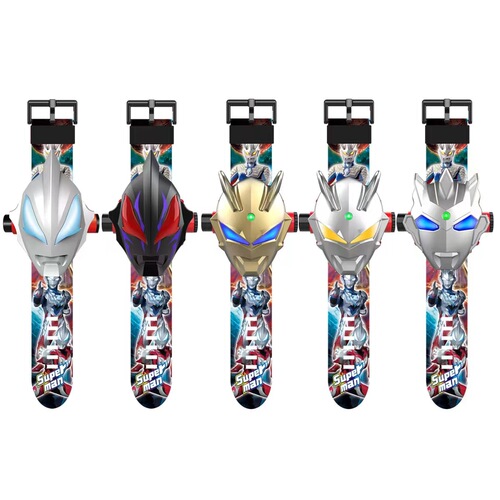 New Children's Cartoon Cute Flip Toy Watch 24 Projection Watch Sanrio Series Luminous Watch Wholesale