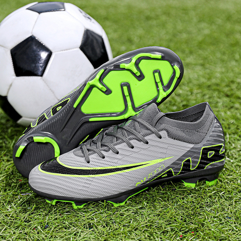 Zapatos de fútbol altos y bajos para hombres y mujeres tf clavos rotos ag clavos largos estudiantes de primaria y secundaria niños niños entrenamiento de competencia de césped artificial