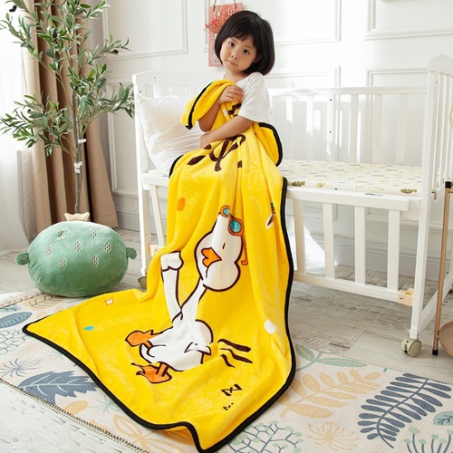 跨境金貂绒婴幼儿毛毯幼儿园卡通盖毯宝宝礼品毯子儿童午睡毯批发