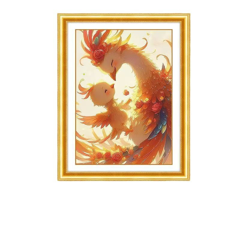 Mona Lisa Real Cruz Madre e hijo caricatura profunda lindo bordado a mano 29 colores bordados sin gancho borde image 5